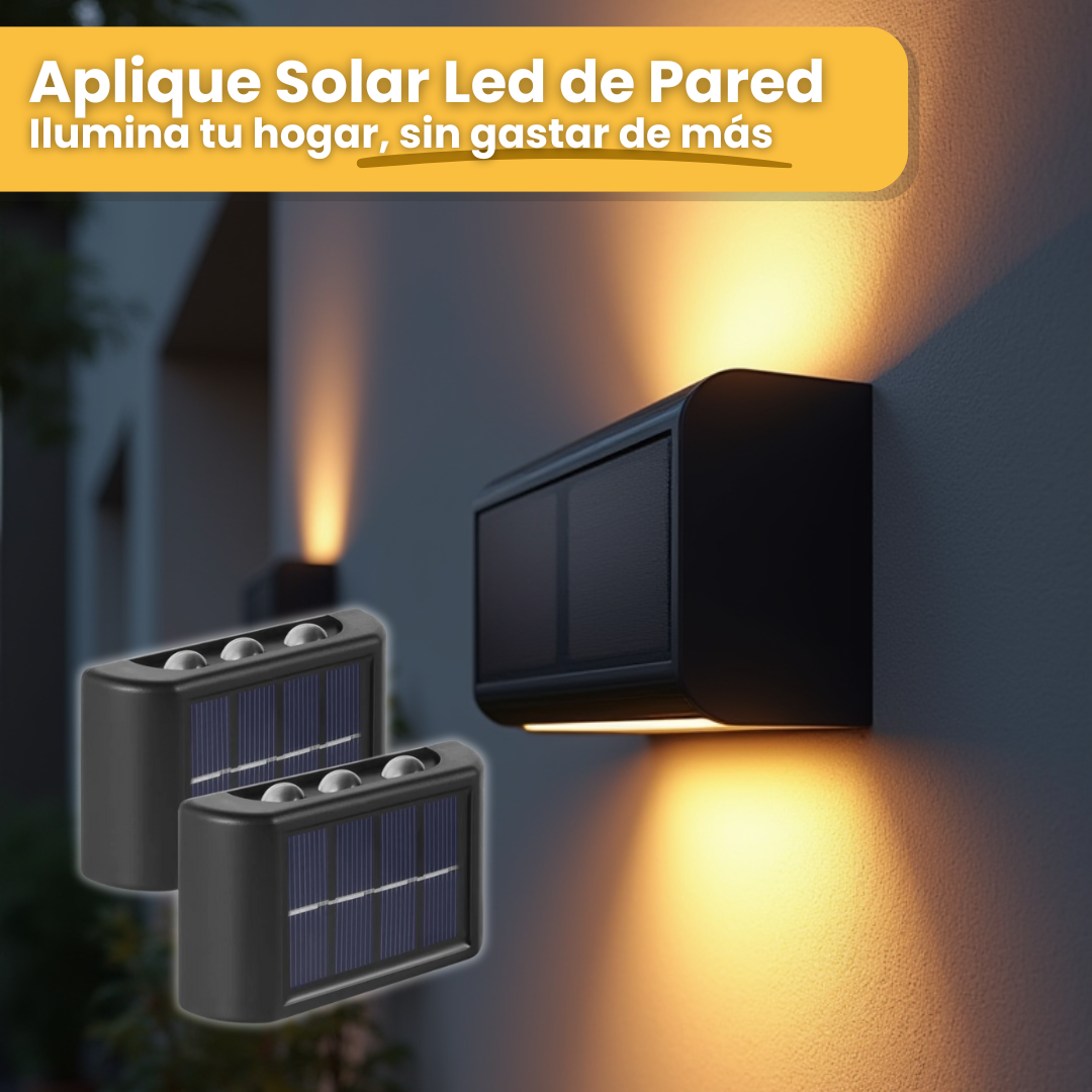 EcoLight® Aplique Solar 230º — Iluminación Total Automática