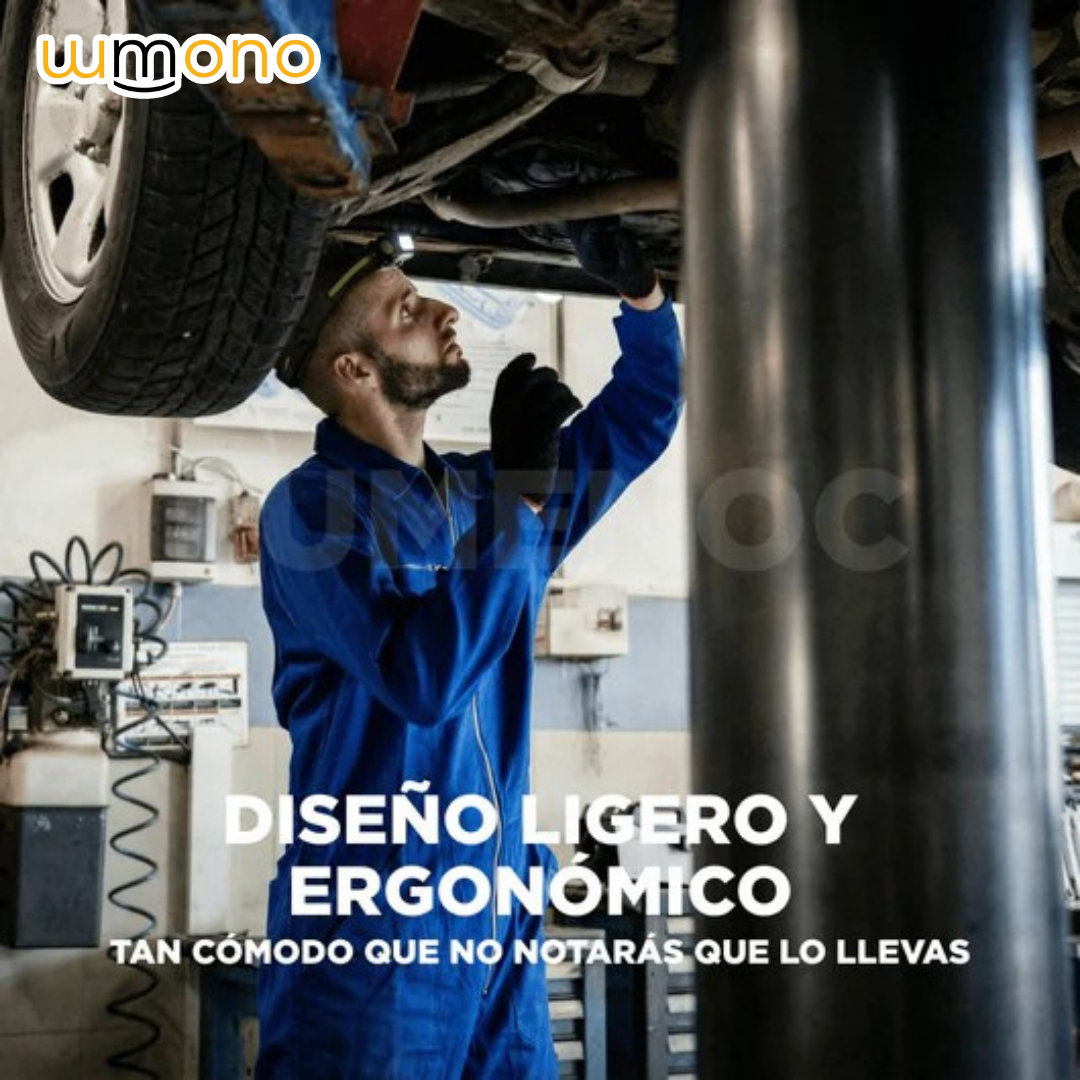 EcoGear® Linterna Frontal 230° — Visión Total, Manos Libres