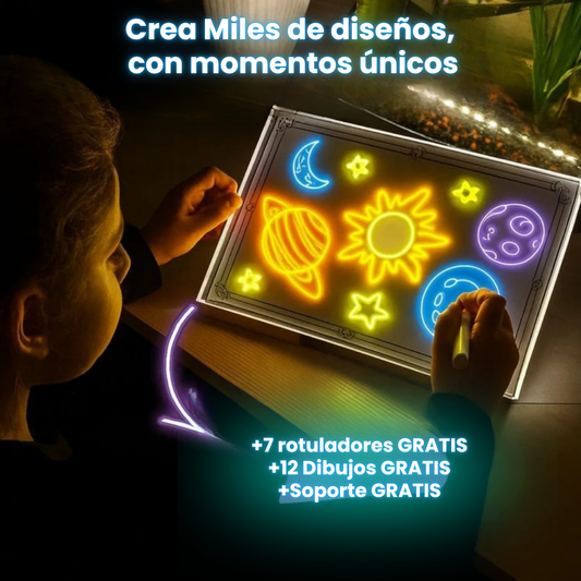 Pizarra Mágica Grande con Led - Wmono™ (Tendencia ahora mismo)