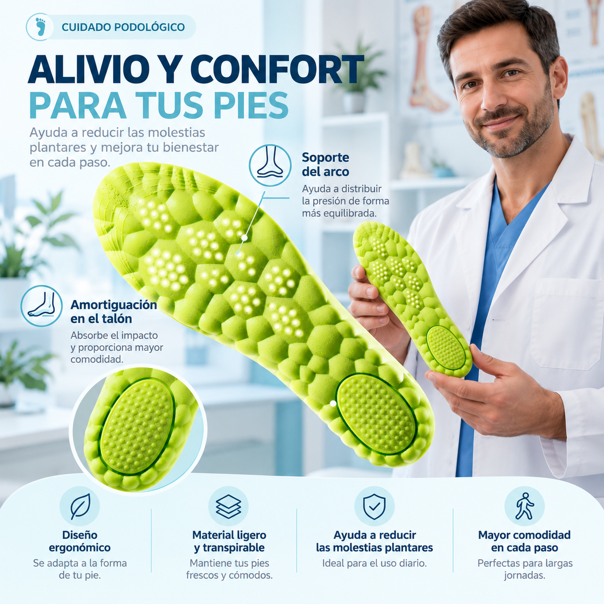 Plantillas Ergonómicas de Confort - PodoComfort™