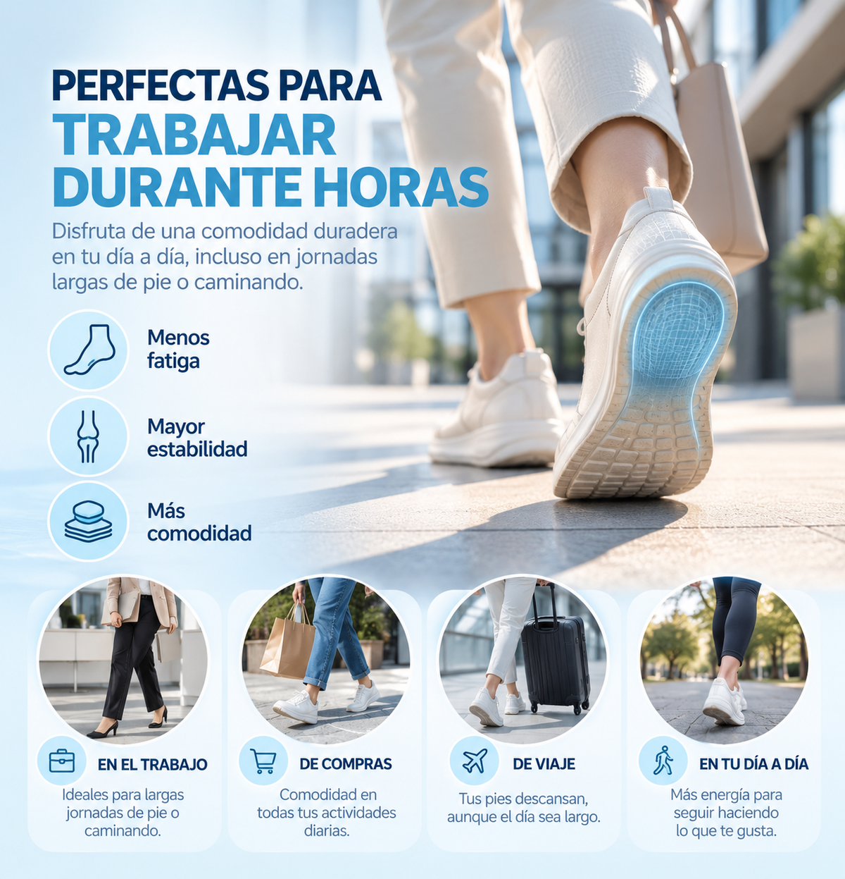 Plantillas Ergonómicas de Confort - PodoComfort™