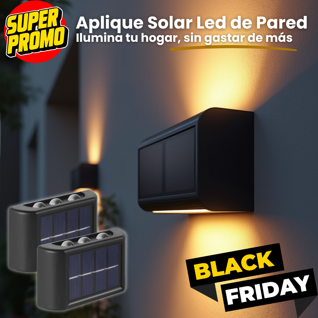 2x1 BLACKFRIDAY - Aplique Solar LED de pared
