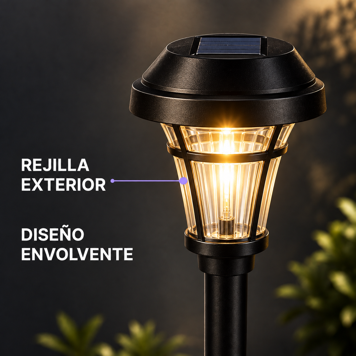EcoGarden® Pack 6 Faroles Solaresº — Iluminación Decorativa