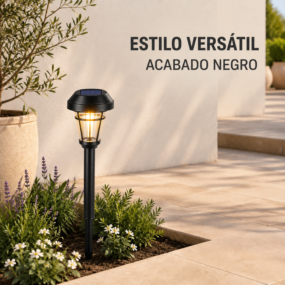 EcoGarden® Pack 6 Faroles Solaresº — Iluminación Decorativa
